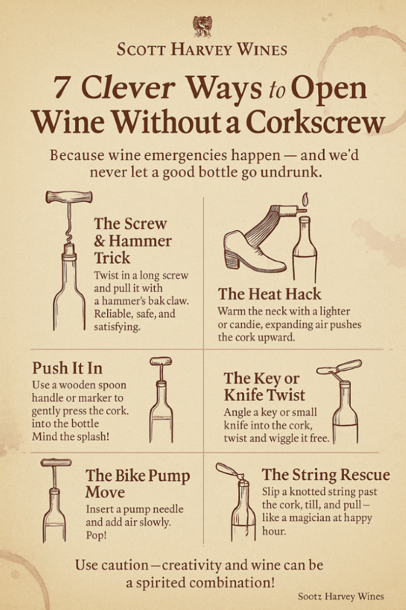 How to Open a Wine Bottle without a Corkscrew
