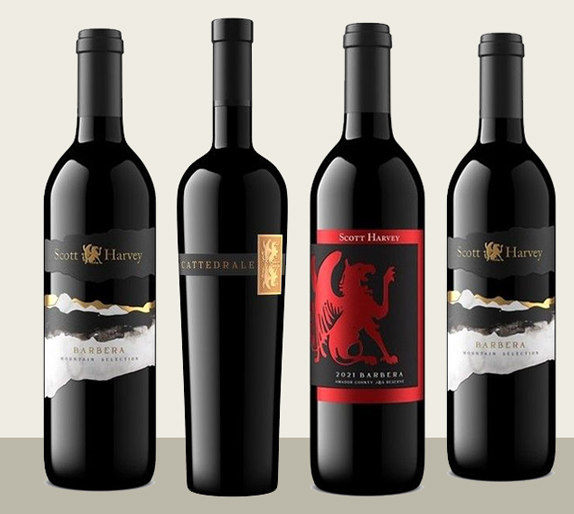4 bottles of barbera