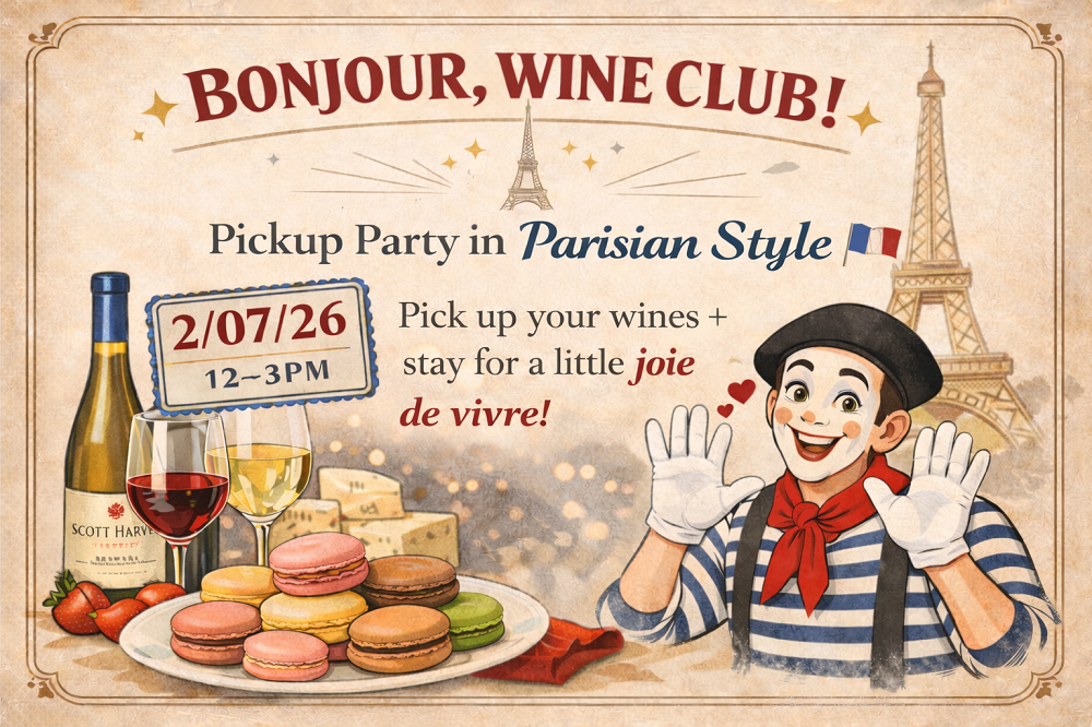 February Wine Club Pick Up Party