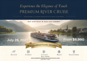 Sailing the Rhine River on a riverboat