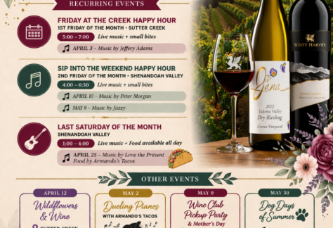 April Events at Scott Harvey Tasting Room