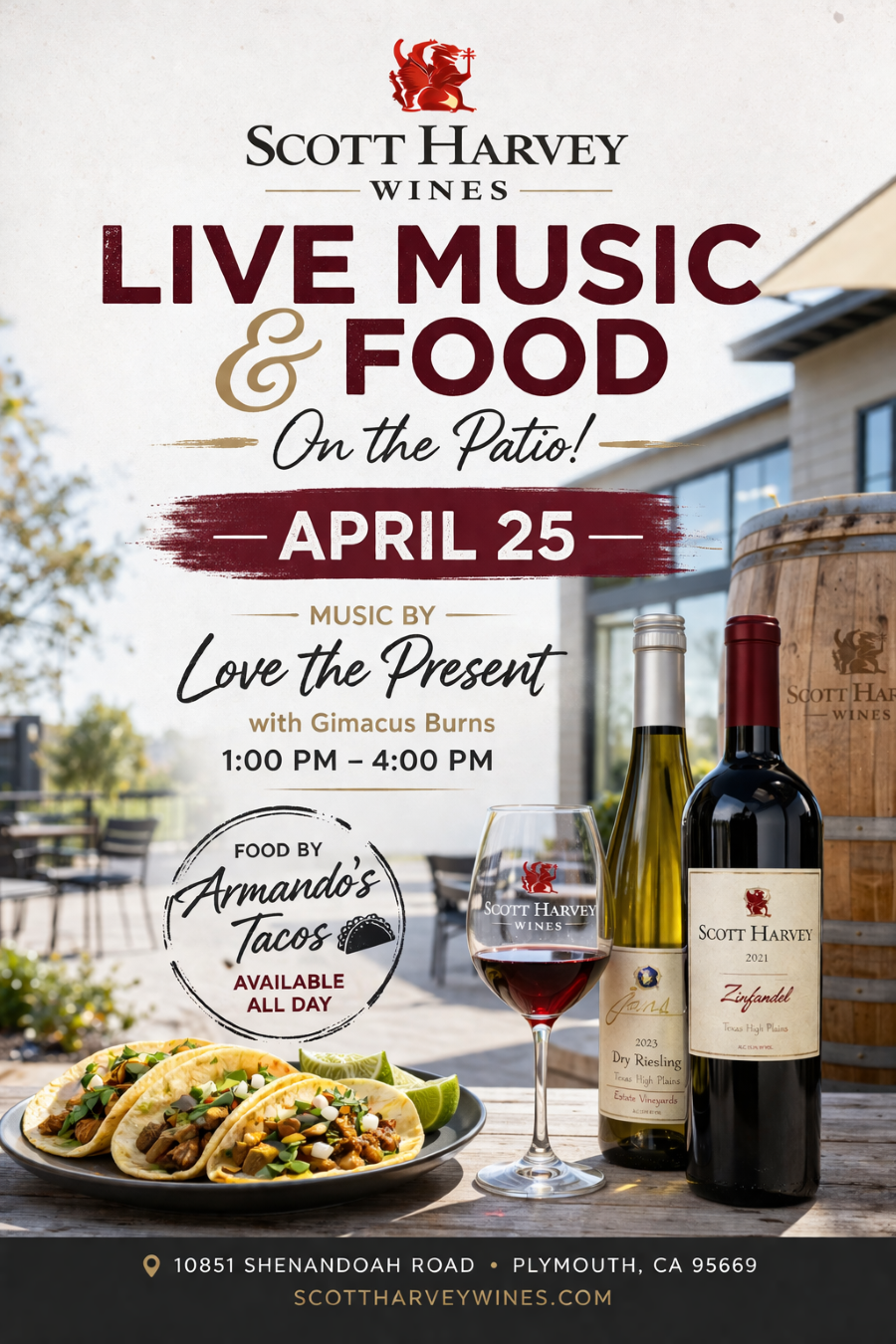 Description of what Scott Harvey offers for April 25