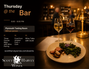 Advertising the monthly wine and food event