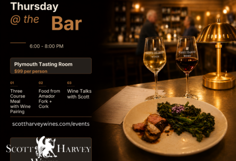 Advertising the monthly wine and food event